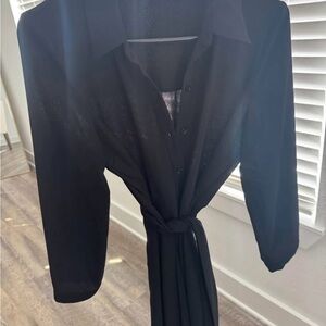 Zara Black Long Sleeve Dress